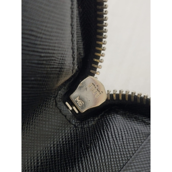 Prada Saffiano Leather Zip Around Wallet Black - Picture 10 of 13